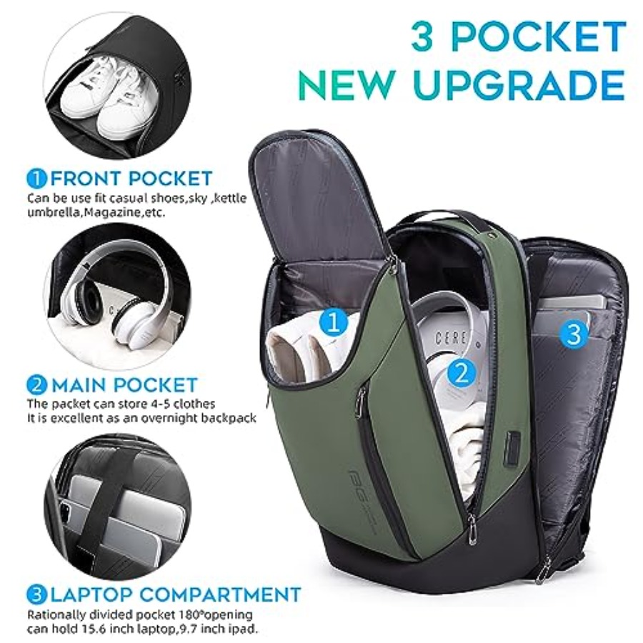 Business Smart Backpack Waterp - Laptop Backpack 15.6 recension och pris