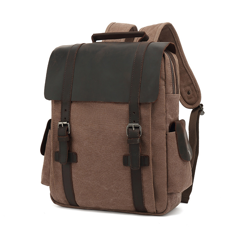 New Fashion Backpack Leather C - Rucksack Military Style recension och pris
