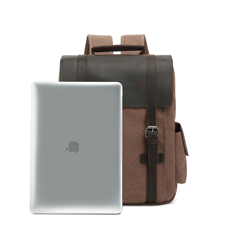 New Fashion Backpack Leather C - Rucksack Military Style recension och pris