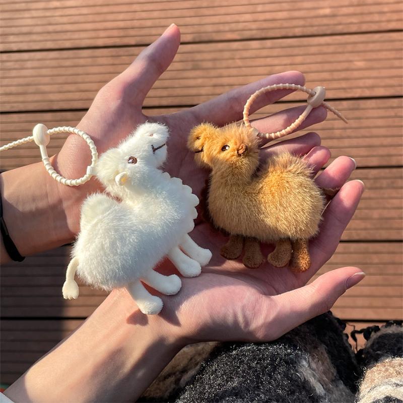1PCS Mini Camel Plush Keychain - Mini Backpack Purse recension och pris