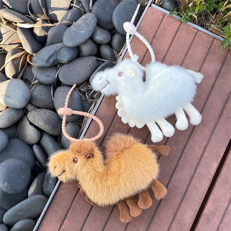 1PCS Mini Camel Plush Keychain - Mini Backpack Purse recension och pris