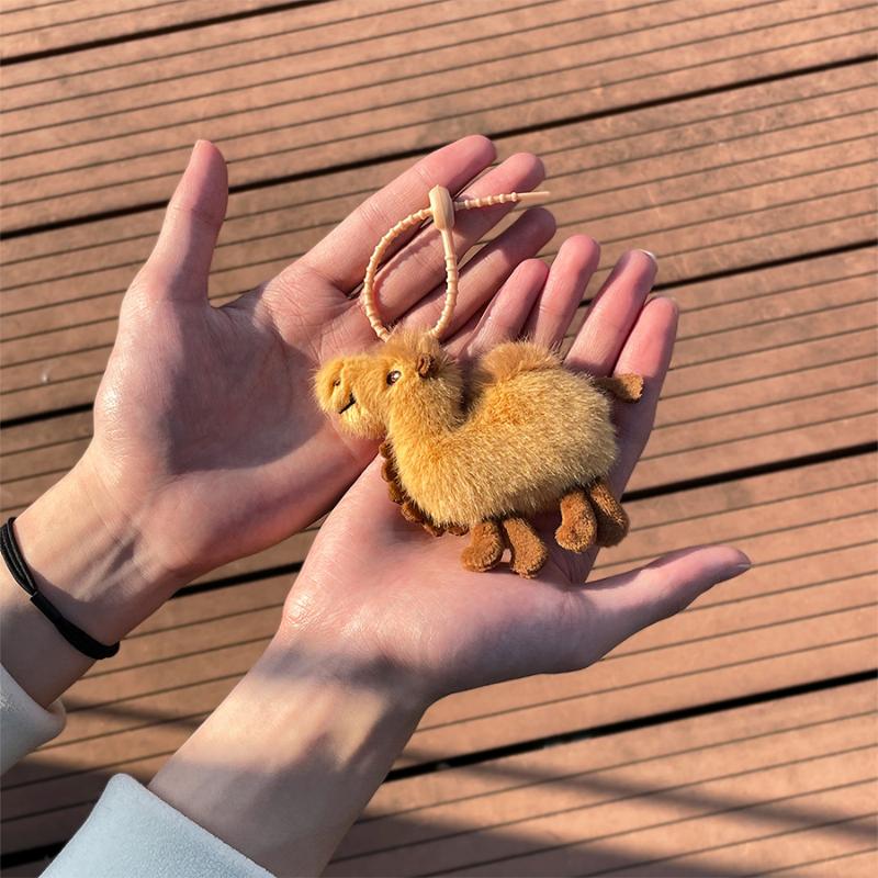1PCS Mini Camel Plush Keychain - Mini Backpack Purse recension och pris