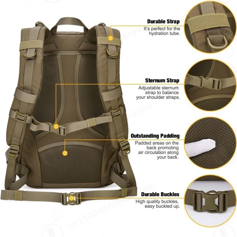 Waterproof Outdoor Tactical Ba - Rucksack Military Style recension och pris