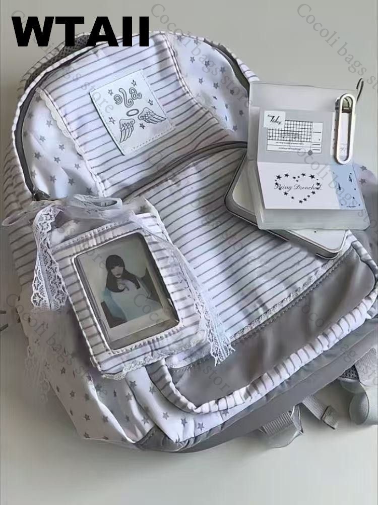 Fashion Striped Dot Decor Back - Fashion Backpack Women recension och pris