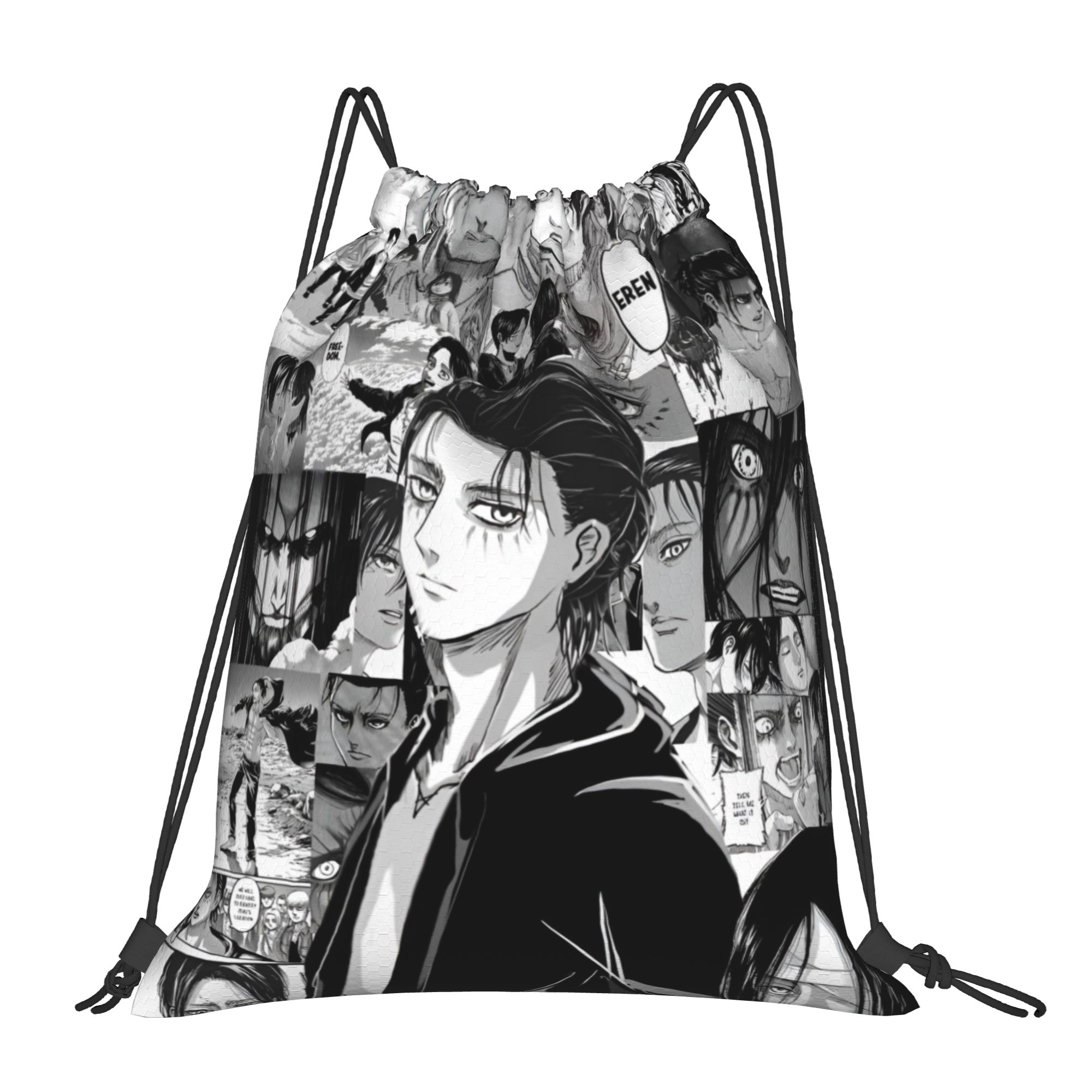 Custom Attacks on Titans Draws - Drawstring Gym Bag recension och pris