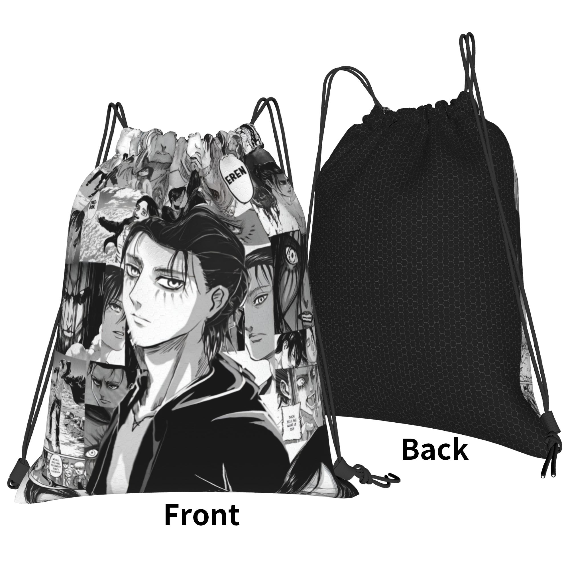 Custom Attacks on Titans Draws - Drawstring Gym Bag recension och pris