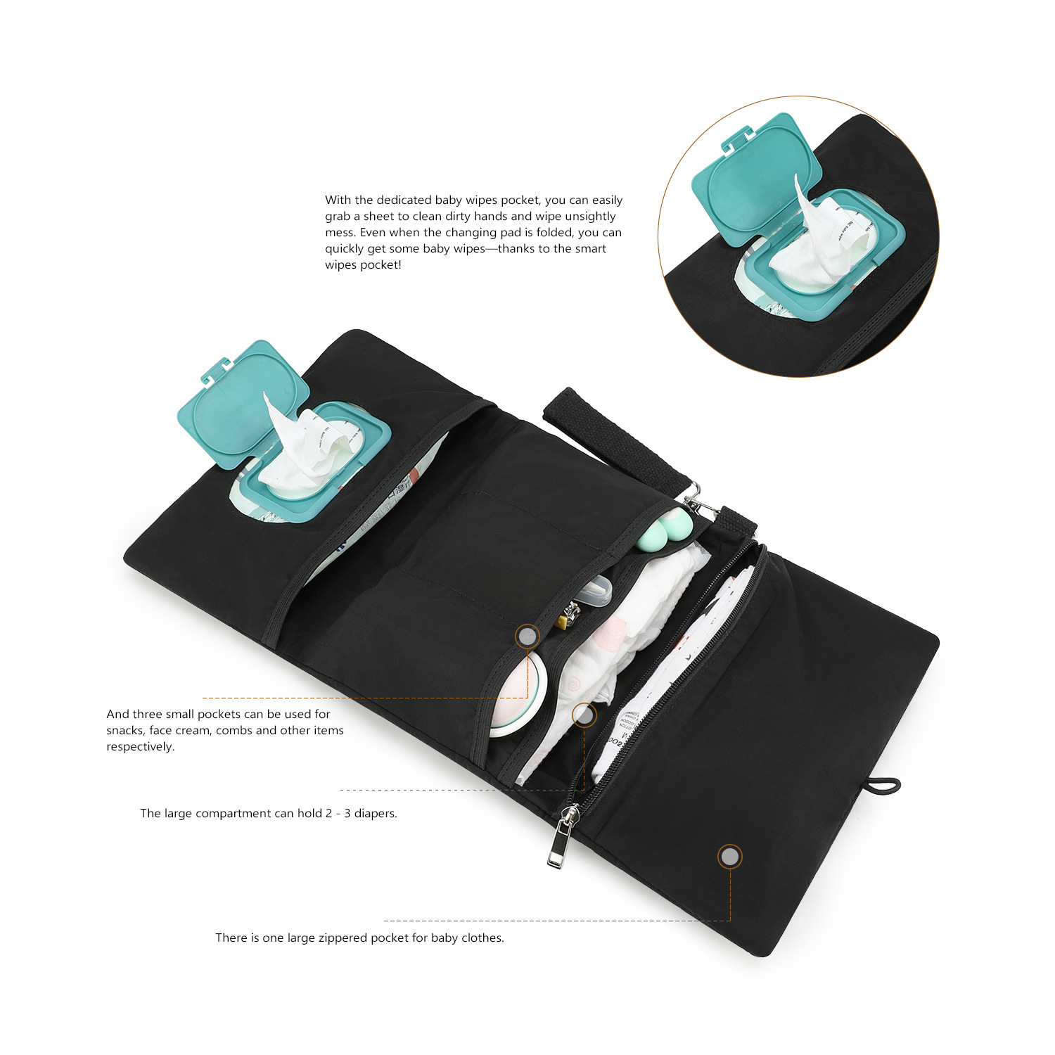 Foldable Diaper Organizer Bag  - Backpack Diaper Bag recension och pris