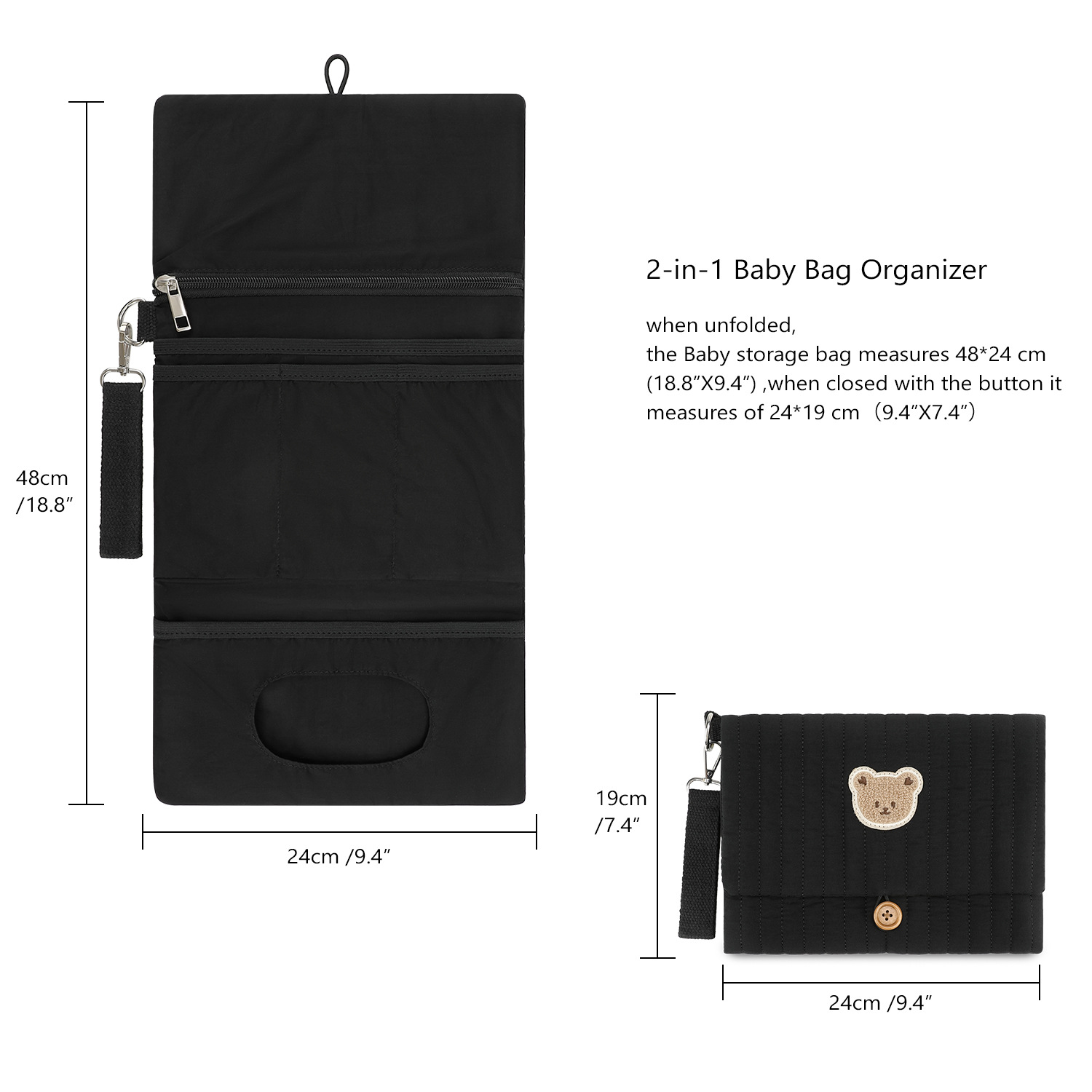 Foldable Diaper Organizer Bag  - Backpack Diaper Bag recension och pris
