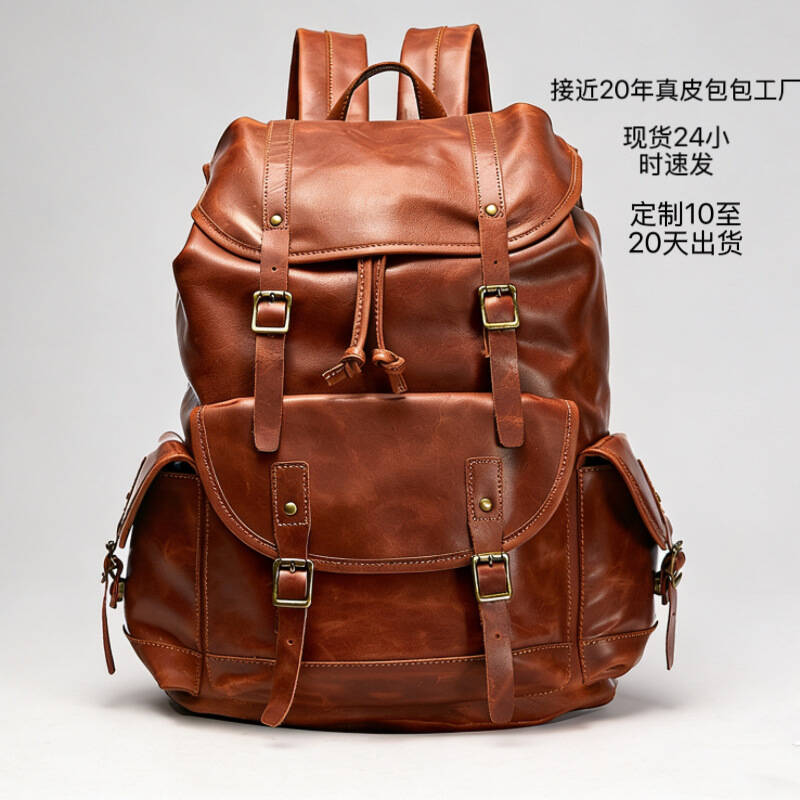 XZAN Men S Bags Fashion Europe - Leather Backpack Vintage recension och pris