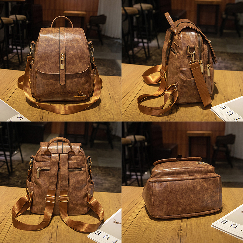 College Women Backpacks Design - Leather Backpack Vintage recension och pris