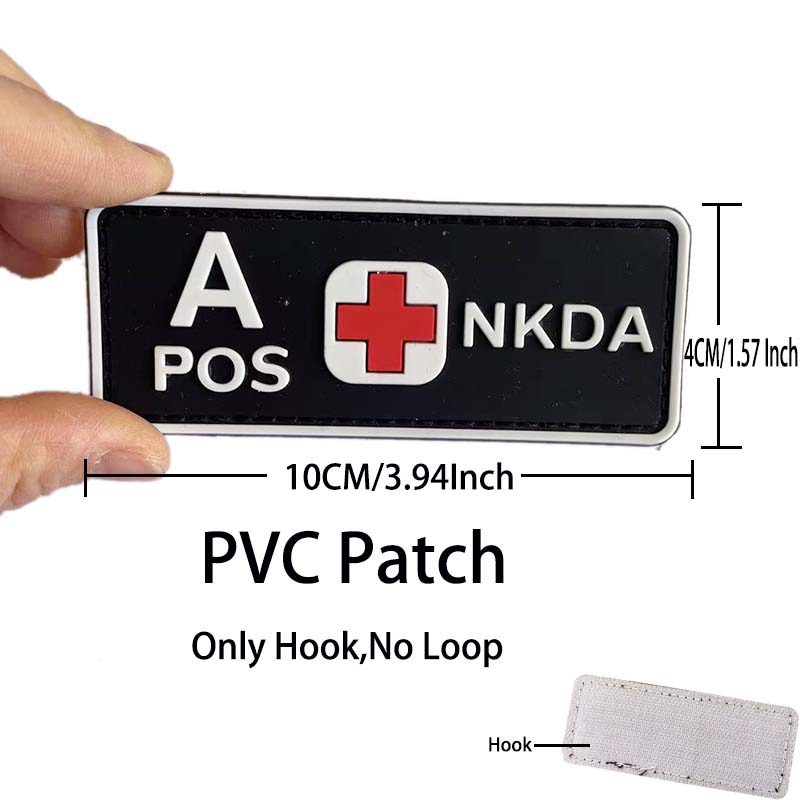 10*4CM PVC Rubber Emblemen Blo - Urban Backpack Tactical recension och pris