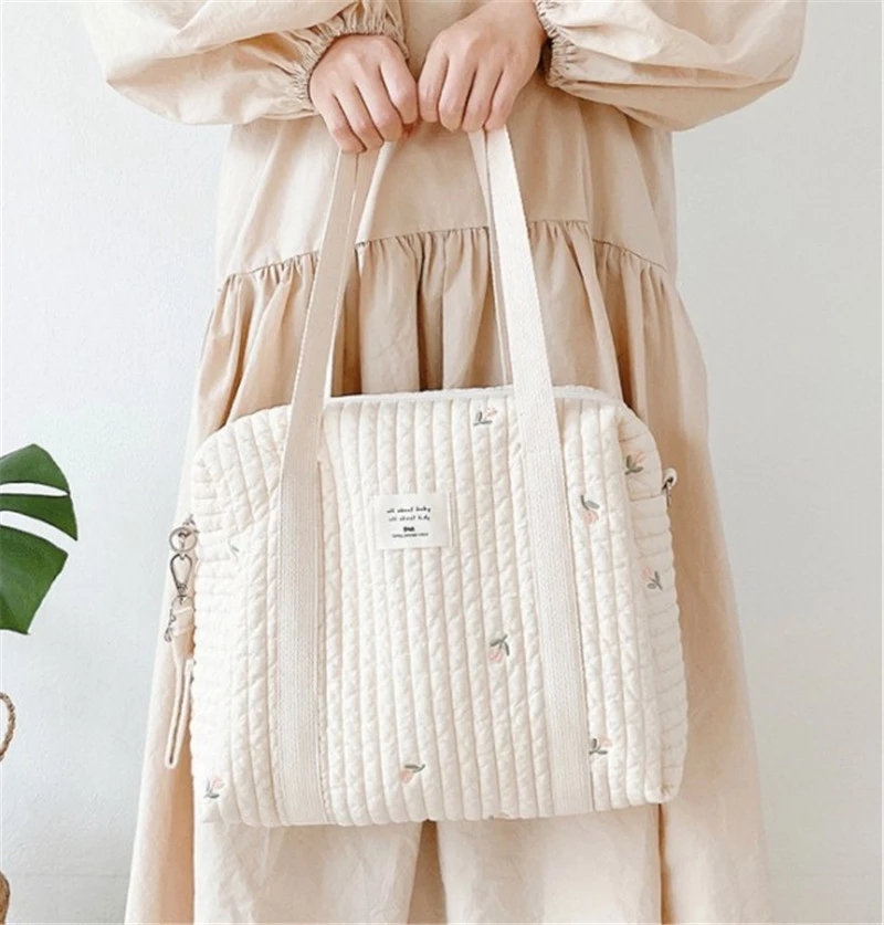 Embroidered Mommy Bag Handbag  - Backpack Diaper Bag recension och pris
