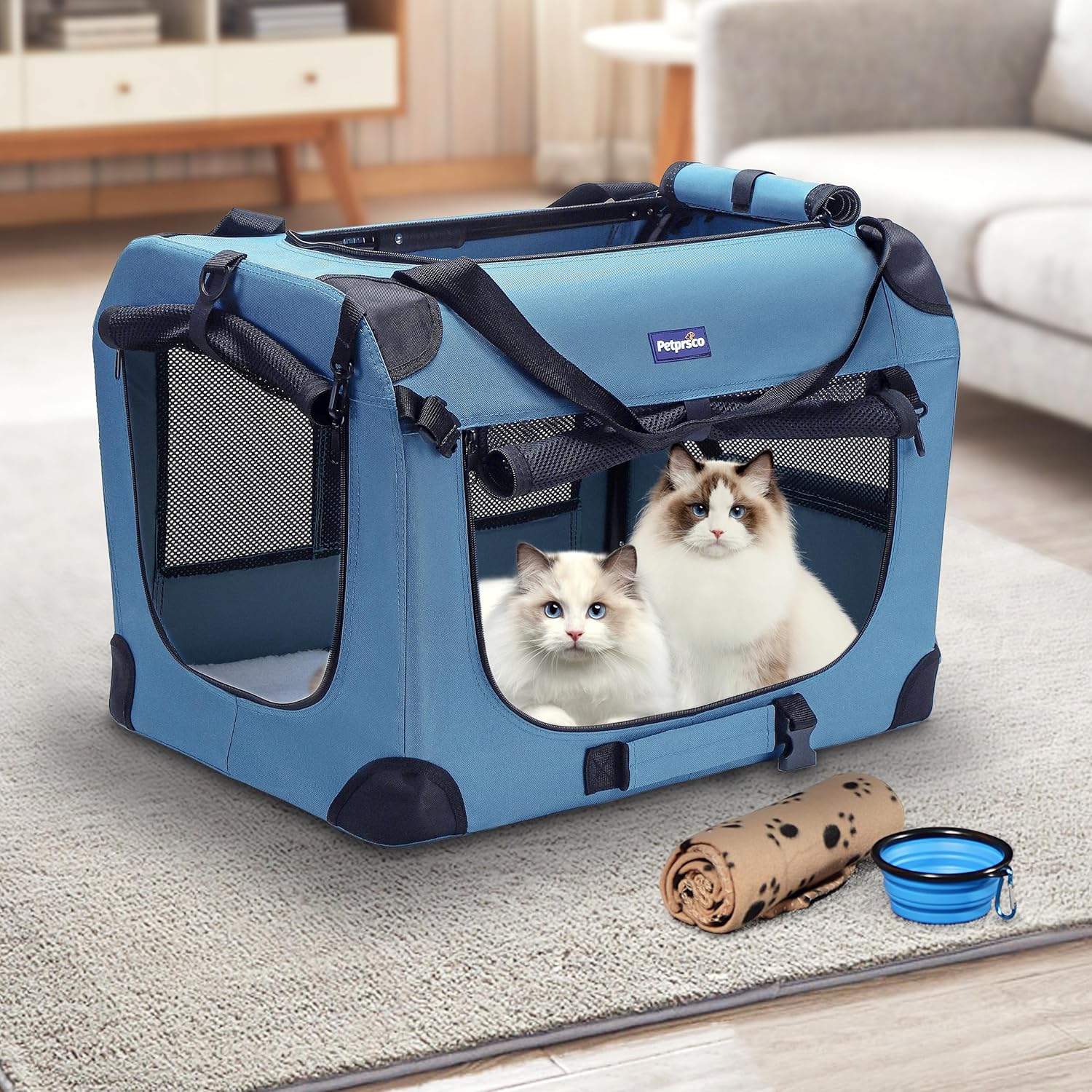 Portable Collapsible Dog Crate - Foldable Backpack Small recension och pris