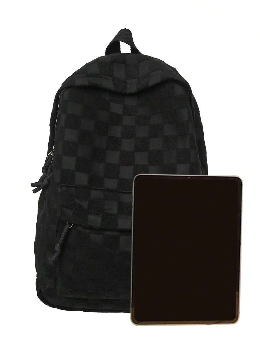 Womens Patchwork Plaid Faux Fu - Fashion Backpack Women recension och pris