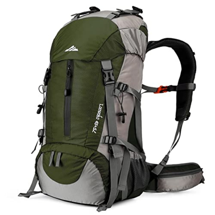 Loowoko 50L Hiking Backpack, W - Rain Cover Backpack recension och pris