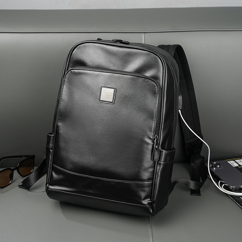 Man's PU Leather Backpack Exec - Leather Backpack Vintage recension och pris