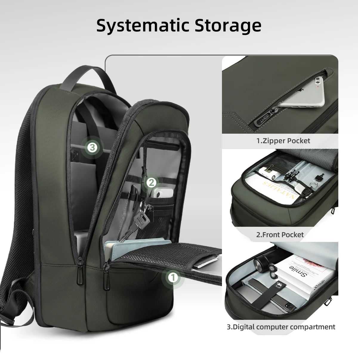 HK Expandable Business Backpac - Laptop Backpack 15.6 recension och pris