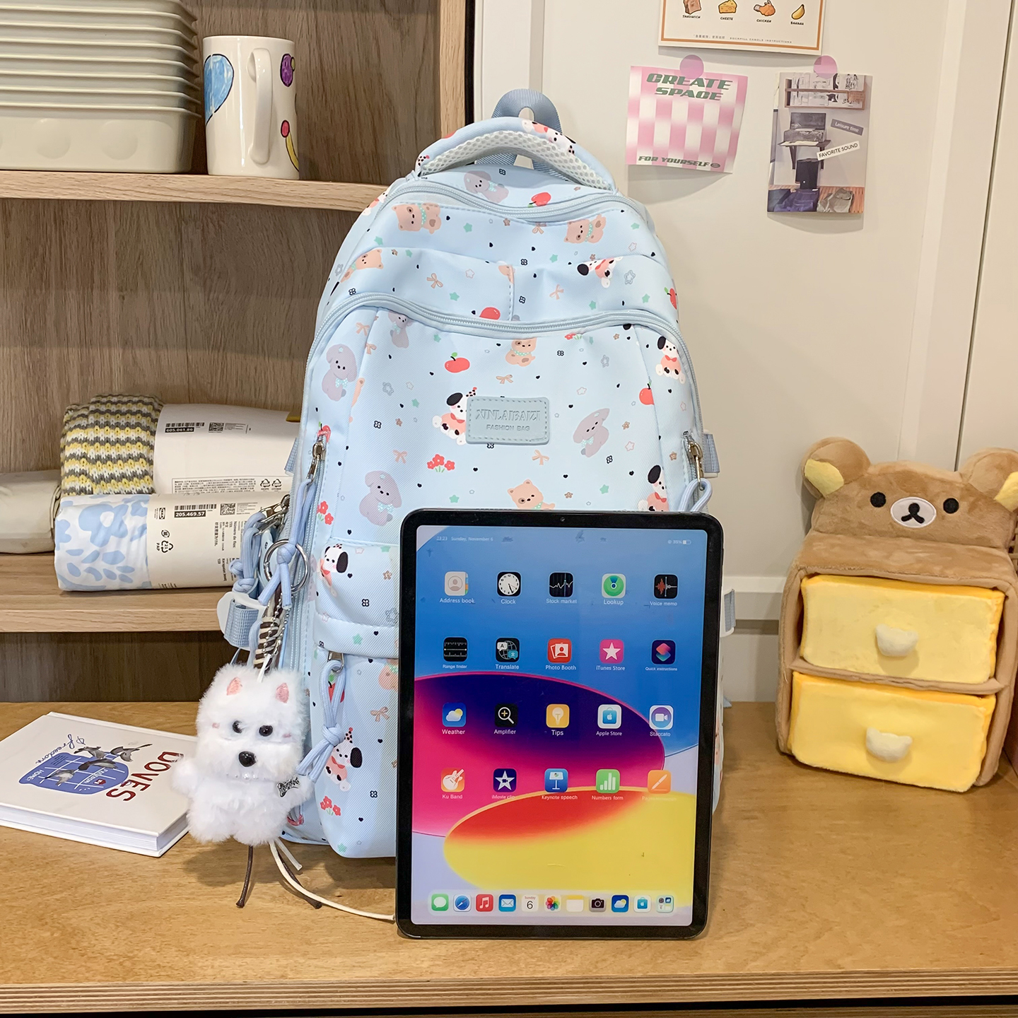 Cute Animal Print Backpack Wom - School Backpack Teen recension och pris