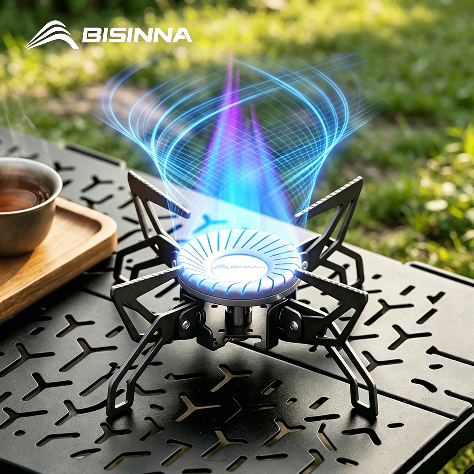 BISINNA Camping Stove 4000W Hi - Foldable Backpack Small recension och pris
