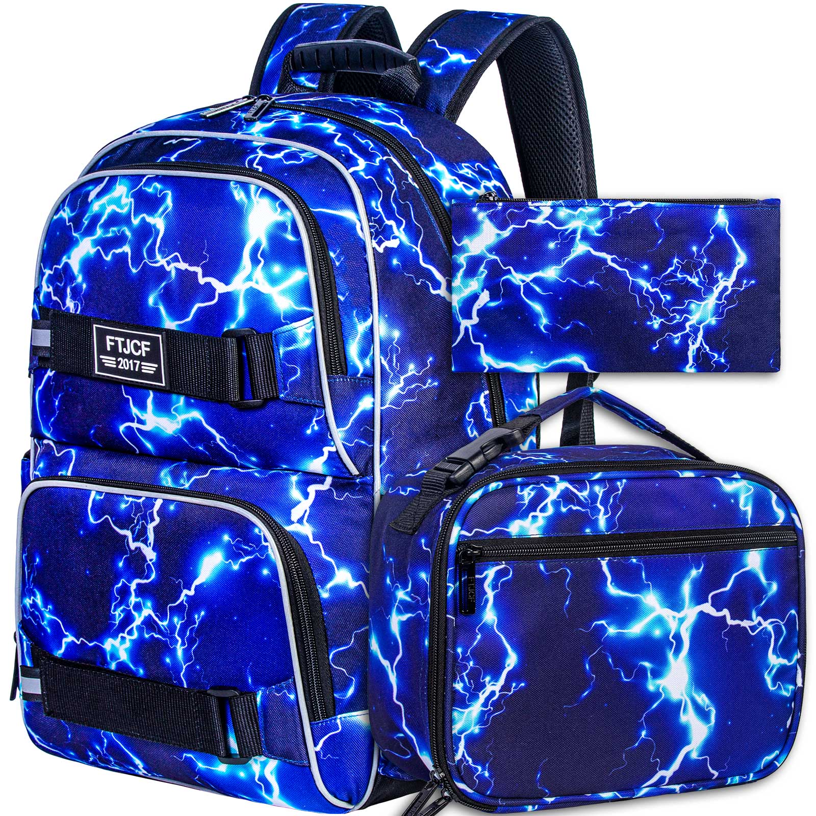 3PCS Lightning boys Backpack,  - School Backpack Teen recension och pris
