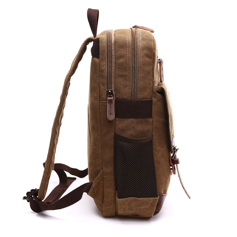 Mens Large Vintage Canvas Back - Laptop Backpack 15.6 recension och pris