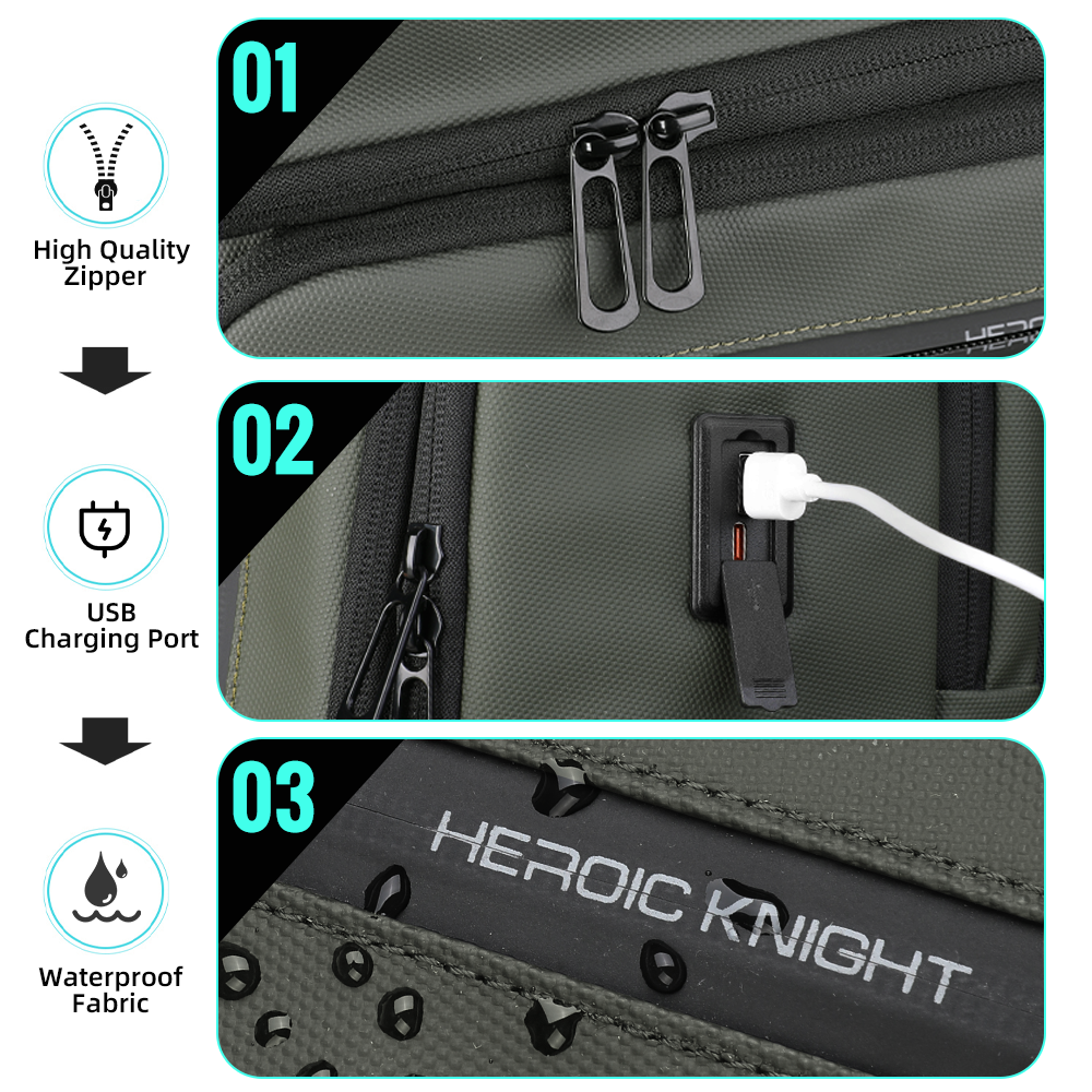 HK Business Men's Backpack 15. - Hiking Backpack Waterproof recension och pris