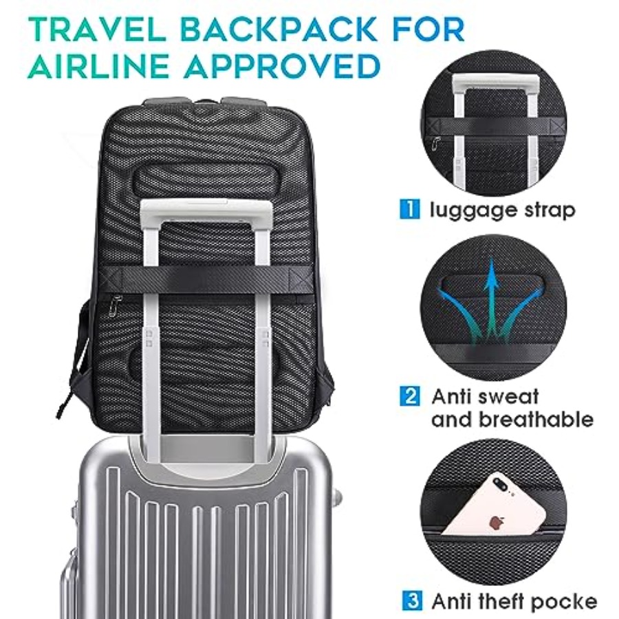 Business Smart Backpack Waterp - Laptop Backpack 15.6 recension och pris