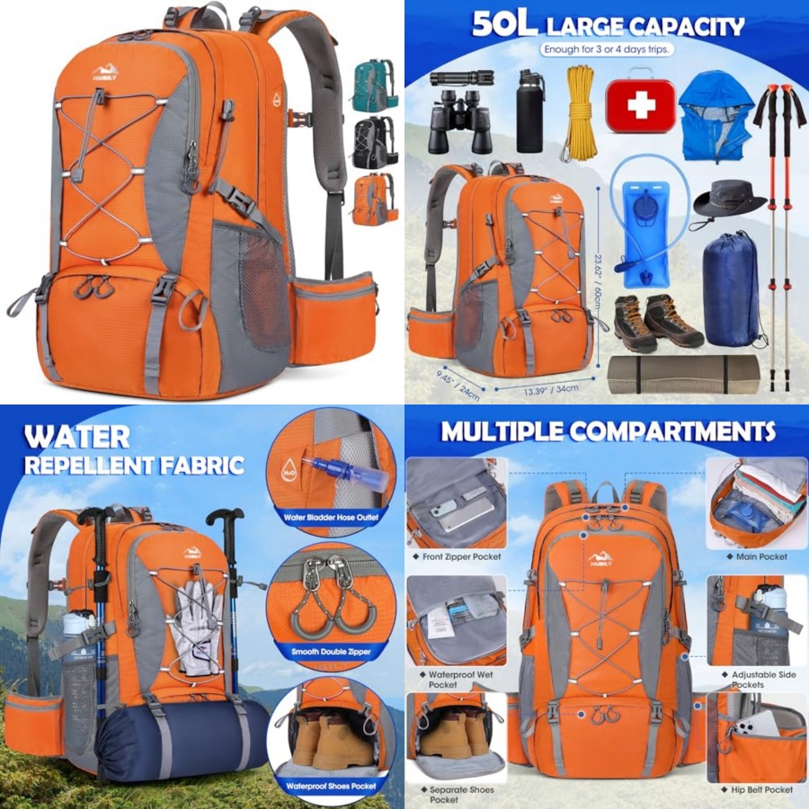 50L Hiking Backpack Waterproof - Hiking Backpack Waterproof recension och pris