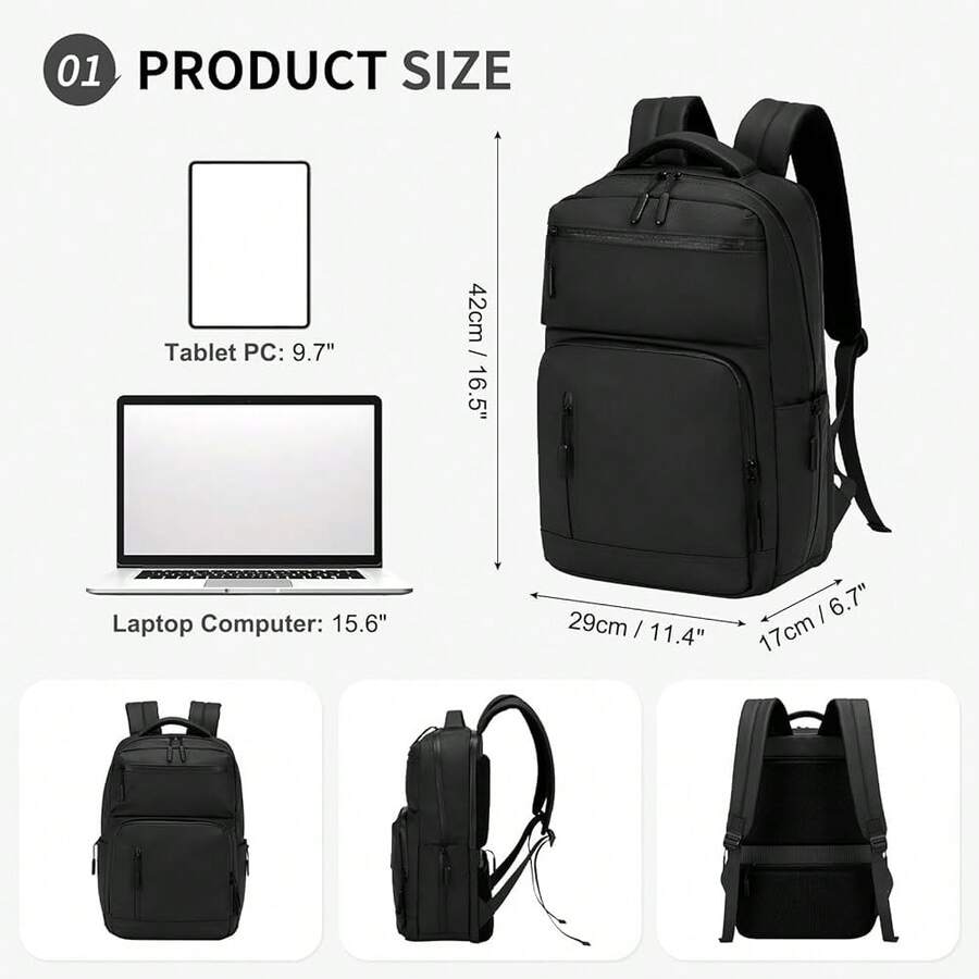 Waterproof Anti-Theft Laptop B - Laptop Backpack 15.6 recension och pris