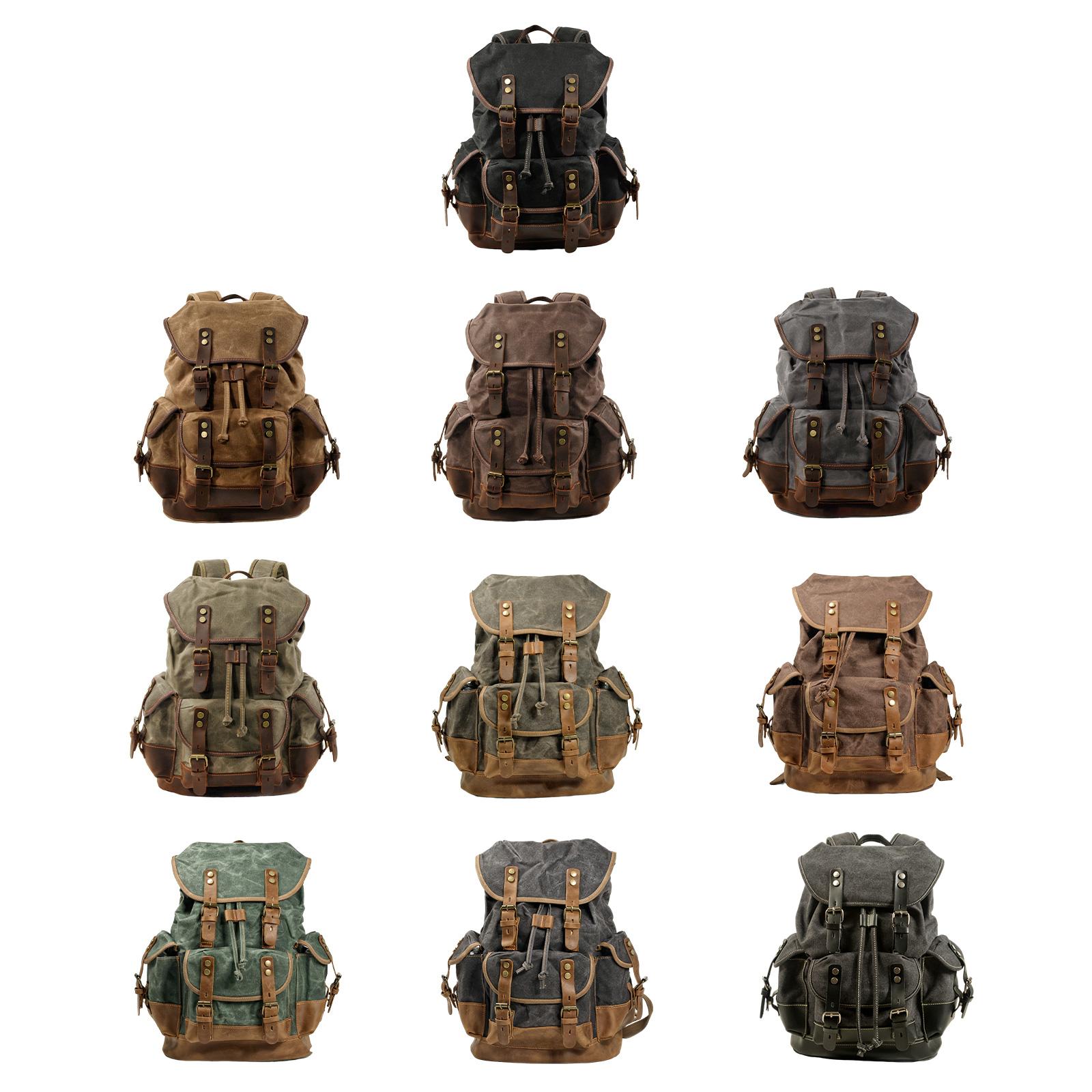 Canvas Backpack Outdoor Hiking - Canvas Backpack Casual recension och pris
