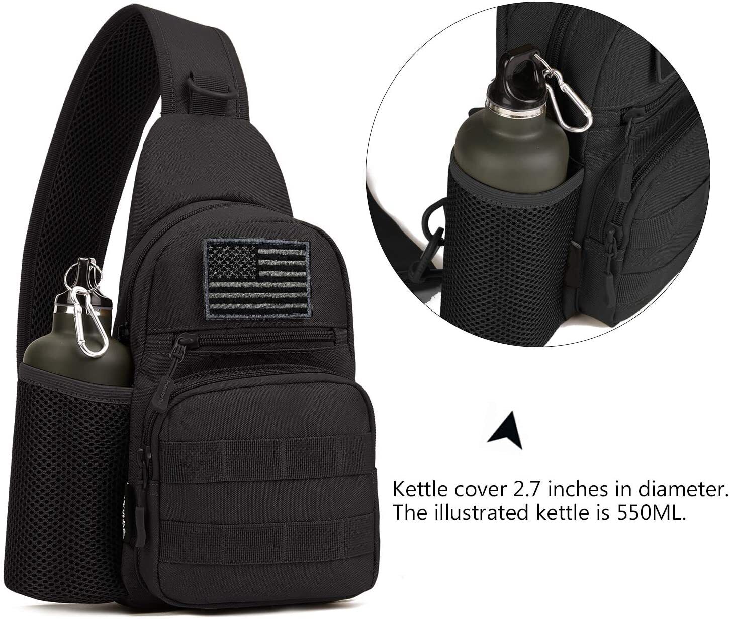 Tactical Sling Crossbody Backp - Sling Backpack Shoulder recension och pris